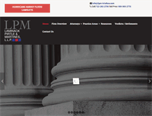 Tablet Screenshot of lpm-triallaw.com